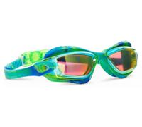 Bling2o Lunettes de Natation Enfant Exploration - Oasis vert - 6 ans+,100% Silicone, Protection UV & Anti-buée, Sans Latex, Sangle Réglable