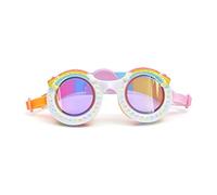 Bling2o Lunettes de Natation Enfant Good Vibes - Arc-En-Ciel - 8 ans+,100% Silicone, Protection UV & Anti-buée, Sans Latex, Sangle Réglable