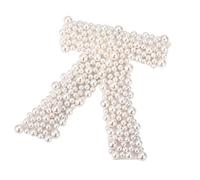 Blingbling Bowknot Perles Barrette pour Fille Reine Étranglée Élégante Fête d'anniversaire Clip à Cheveux Mariage Fille