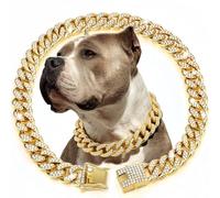 BlingBling Warmth Bijoux pour animaux de compagnie - Collier élégant avec chaîne durable, collier brillant pour chien et accessoires élégants pour un vêtement tendance pour animal domestique (XXL)