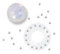 Blinger Lot de recharges Glimmer | 5 disques - 75 cristaux de verre taillés avec précision | Gemmes de cheveux éblouissantes | Adhésif sans danger pour les cheveux - Bling In Brush Out | Fonctionne