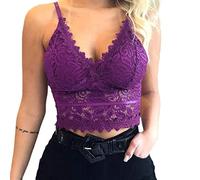Blingko BrassièRe Soutien Gorge Femme Dentelle Soutiens-Gorge de Sport sans Armatures Push Up Bralette en Dentelle Respirant Confortable Grande Taille pour Quotidien Yoga Fitness Entraînement