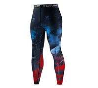 Blingko Collant Sport Homme 3/4 Legging De Compression Running Fitness Pantalon de Compression Séchage Rapide Baselayer Tight Respirant Base Layer pour Entraînement Jogging Cyclisme Course