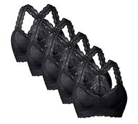 Blingko Lot Soutien Gorge sans Armature Grande Taille 5 Pcs BrassièRe Femme Soutien-Gorge De Tous Les Jours Push Up Sport Bra Vest Coussinets Amovibles sans Coutures Brassiere Confort Underwear