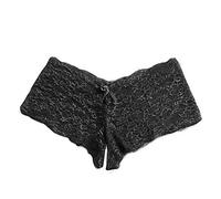 Blingko String Femme Sexy Hot Ouverte Grande Taille Dentelle Culotte Taille Haute String Couleur Unie sans Couture Thong Underwear Invisible Respirant Culottes et Slips Grande Taille Pas Cher