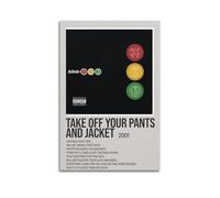Blink-182 Poster sur toile « Take Off Your Pants and Jacket » - Décoration murale décorative - Style vintage - Pour salon, chambre à coucher - 20 x 30 cm - Sans cadre