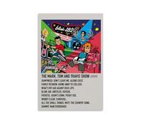 Blink-182 Poster The Mark Tom et Travis Show - Impression sur toile vintage - Décoration pour salon, chambre à coucher - 40 x 60 cm - Style sans cadre