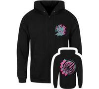 Blink-182 Sweat à capuche Double Six Arrow Smiley Zippé Homme Noir - Taille XL Noir G