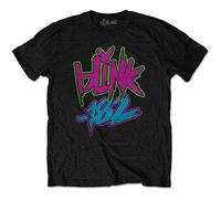 Blink-182 - T-Shirt # L Unisex Black # Neon Logo [Import]