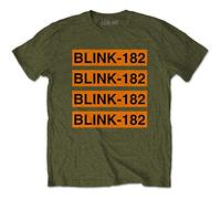 Blink-182 - T-Shirt # L Unisex Green # Log Repeat [Import]