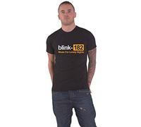 Blink-182 T Shirt Lonely Nights Band Logo Nouveau Officiel Homme Noir Size L