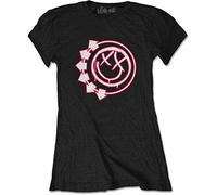 Blink-182 - T-Shirt # M Ladies Black # Six Arrow Smiley