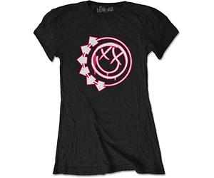 Blink-182 - T-Shirt # M Ladies Black # Six Arrow Smiley