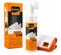 BLINK Brush & Clean Kit de nettoyage pour chaussures, cuir et textiles - Kit de cirage pour chaussures - Blanc - Cirage pour baskets - Blanc - Cirage pour baskets - Blanc