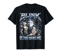 Blink If You Want Me Funny Alpha Wolf Meme Bootleg Y2K T-Shirt
