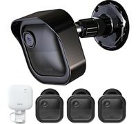 Blink Lot de 3 coques de protection réglables à 360° pour appareil photo Blink 4 génération 3 génération Support réglable à 360° Module de synchronisation 2 supports de prise Noir