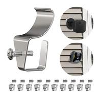 Blink XT2 Lot de 12 clips de revêtement en vinyle pour appareil photo - Sans trou nécessaire - Vis de fixation pour montage de caméra Blink - Système de sécurité domestique - Résistant aux intempéries