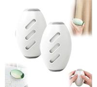 Blinksify Épilateur pour poils d'animaux, réutilisable et lavable, rouleau anti-peluches portable pour vêtements, mini boule lavable, dissolvant de poils d'animaux pour vêtements et literie(2pcsWhite)