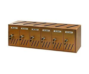 Blinky 27358 - 06 - pénale postale aluminium Auburn, K6 6-box, 62 x 17.5 x 30