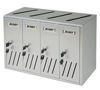 Blinky 2735818 Casier Postal Aluminium Silver-C4 4-Box