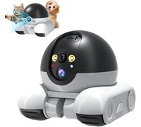 Blinkybot Camera,Indoor Movable Security Camera,Dual-Lens Smart Robot Cameras,Wi-FI Mobile Pet Cameras with App Control,Night Vision,Intelligent Recognition