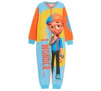 Blippi Onesie Pyjama en Polaire Tout-en-Un pour Enfants, Pyjama Unisexe Doux et Chaud, vêtements de détente zippés
