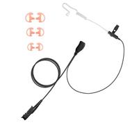 BLISCENTLY Oreillette tube acoustique avec micro pour Motorola XPR 3500e 3300e, casque de surveillance caché pour talkie-walkie XPR 3500 3300 3000e 3000e 3000, 3 tailles d'écouteurs (S/M/L)