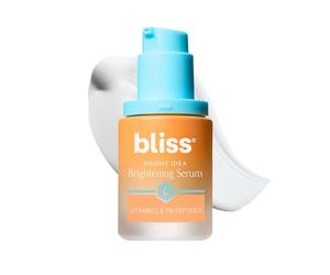 Bliss Bright Idea Sérum éclaircissant pour le visage à la vitamine C + collagène tripeptide - Anti-âge, réduit les taches brunes, augmente l'élasticité de la peau - Propre - 1 fl oz