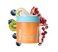 Bliss Disques tonifiants avec vitamine C et peptides | 12 % d'hydratation + complexe éclaircissant pour une peau rayonnante et douce | Aide à réduire l'apparence des taches sombres et à rétablir