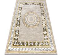 BLISS Z205AZ127 tapis crème / or - Cadre, grec, moderne, structurel beige 200x290 cm