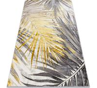 BLISS Z217AZ276 tapis or / gris - Feuilles de palmier, moderne, structurel jaune 180x270 cm