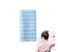 Blissal Serviette de douche exfoliante japonaise double face pour hommes et femmes, serviette de bain en coton et polyester doux, serviette de spa nettoyante en profondeur, gant de toilette extra long