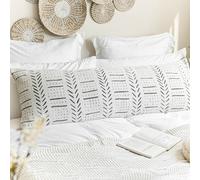 BLISSBLUSH Housse de coussin de corps douce style boh me 20 x 54 cm, d corative, grand coussin de corps pour lit king size, coussin de corps surd