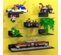BlissBox Étagères compatibles avec les briques de construction Lego - Plaques de base murales en ABS de 12,7 x 14,9 cm avec clous de 40,6 x 43,2 cm pour rangement et affichage de briques de jouets