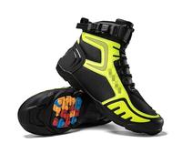Blissbuilt Chaussures De Protection De Motocross Bottes De Moto Botte Moto Cross Semelle ExtéRieure avec Insert AntidéRapant ImperméAbles Respirantes Homme Et Femme