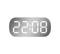 Blissbuilt LED Horloge Digitale,Petite Réveil De Voyage LED Miroir Horlogue Digital sans Tic-Tac Silencieux Horloge Digitale Simple à Utiliser,avec Fonction Snooze pour Chambre Bureau de la Famille