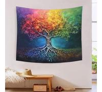 BLISSCOZY Arbre de vie Tapisserie Tenture Murale Tapestry Décoration Tenture Couverture Pour Chambre Dortoir Fête 70cmx100cm