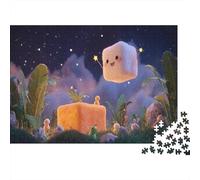 Blissful Floating Marshmallow Puzzle 1000 Pièces Jouet De Défi Adultes Et Enfants Jeu De Puzzle Défi Éducatif Cadeau De Décoration Intérieure 38x26cm/1000pcs