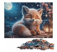 Blissful Fox Smile Puzzle Image Bois, Adulte, 1000 pièces | Un moment puzzle à partager: une activité facile à interrompre puis reprendre en intérieur.