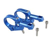 BlissfulAbode 1 paire de tiges de vélo de montagne en alliage d'aluminium à double couronne pour guidon de 31,8 mm