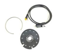 BlissfulAbode 12 aimants pour vélo électrique - Capteur de vitesse de cadence - Installation facile - Indicateur LED ABS - Connecteur étanche