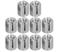 BlissfulAbode A53Q-24pcs Câble métallique en acier inoxydable vert Pergola murale Accessoires de pince croisée 3 mm Fil d'acier vert Pergola murale Pince croisée