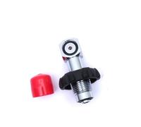 BlissfulAbode Adaptateur de remplissage pour réservoir de plongée BCD DIN vers vanne d'étranglement 300 bar en laiton chromé avec grande roue manuelle pour systèmes de remplissage standard pour