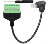 BlissfulAbode Adaptateur de signal réseau fiable pour RJ45 mâle vers borne à vis 8 broches pour une utilisation CCTV (bas)