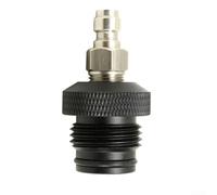 BlissfulAbode ASA Adaptateur mâle à déconnexion rapide pour lignes à distance - Raccord en acier inoxydable avec verrouillage fileté - Corps en aluminium anodisé léger - Finition noire