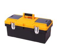 BlissfulAbode Boîte à outils en plastique à 2 couches pour outils de réparation de voiture et de maison - Grande taille