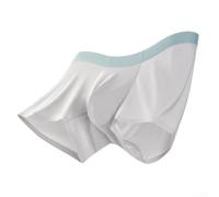 BlissfulAbode Boxer en soie glacée sans couture pour homme à séchage rapide | Technologie Quick for Dry, construction sans couture, support de poche bombé, sensation de soie glacée