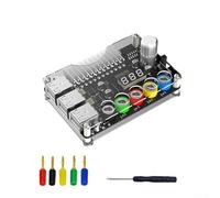 BlissfulAbode Carte d'alimentation ATX avec tension réglable et 6 ports USB pour test PC - Bornier à vis 99 x 67 mm