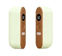 BlissfulAbode Chauffe-mains magnétique à ventouse 3000 mAh Type Split Chauffage double face Vert