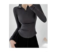 BlissfulAbode Chemise extensible doublée en polaire pour femme - Haut | Doublure en polaire chaude, extensible pour l'ajustement, couleur unie, idéale pour la superposition d'hiver